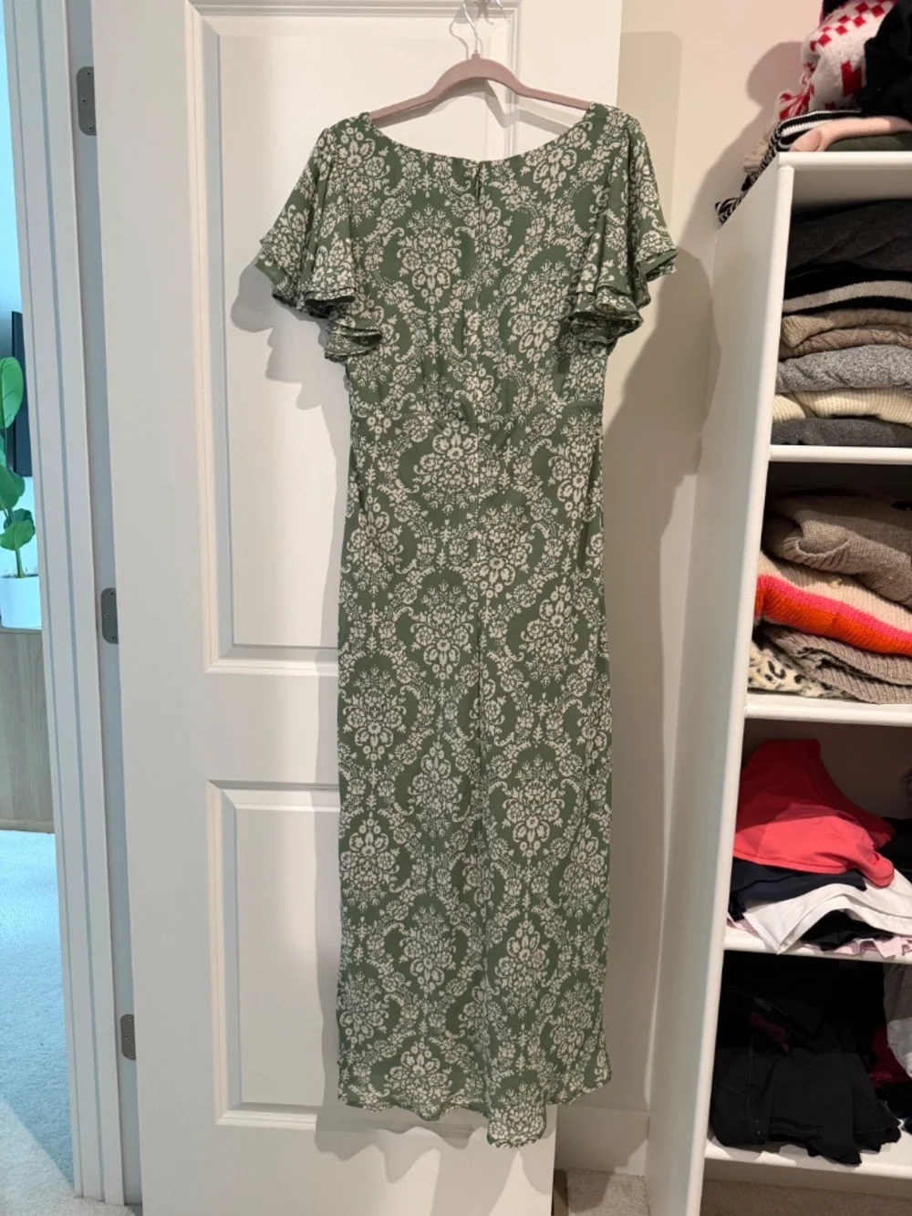 Abercrombie Green Patterned Maxi Dress